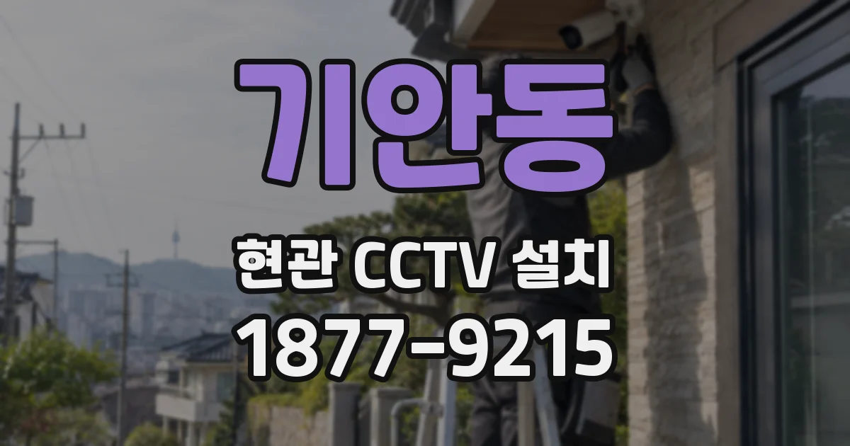 기안동 현관 CCTV 설치