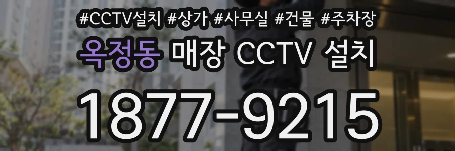 옥정동 매장 CCTV 설치