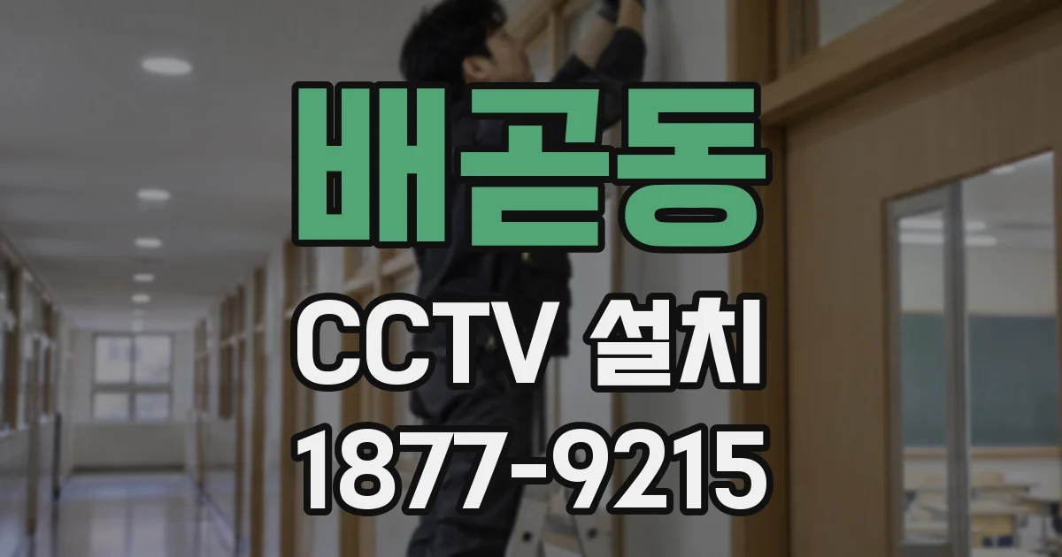 배곧동 CCTV 설치