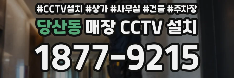 당산동 매장 CCTV 설치