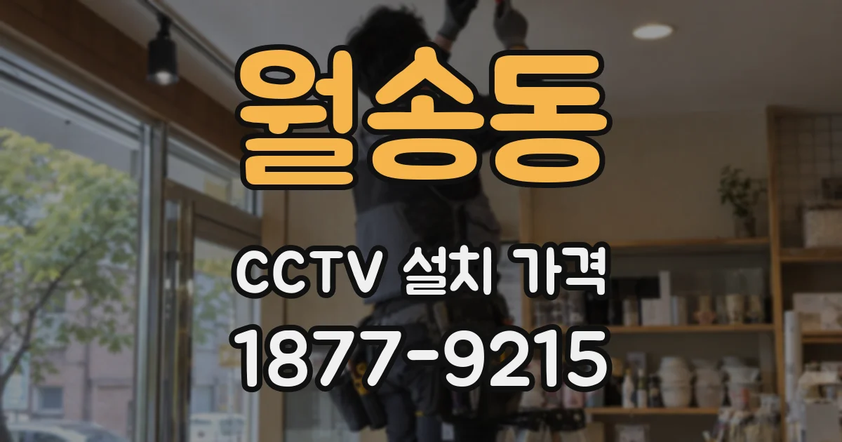 월송동 CCTV 설치 가격