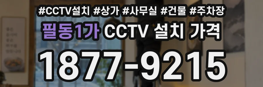 필동1가 CCTV 설치 가격