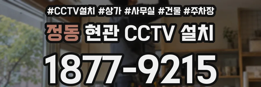 정동 현관 CCTV 설치