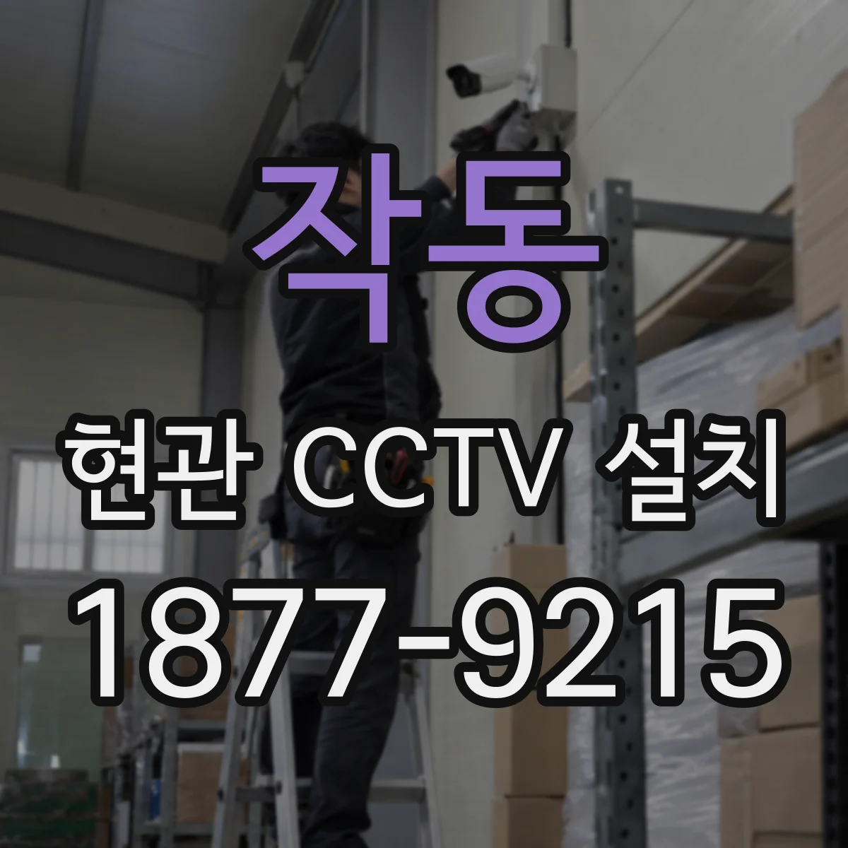 작동 현관 CCTV 설치