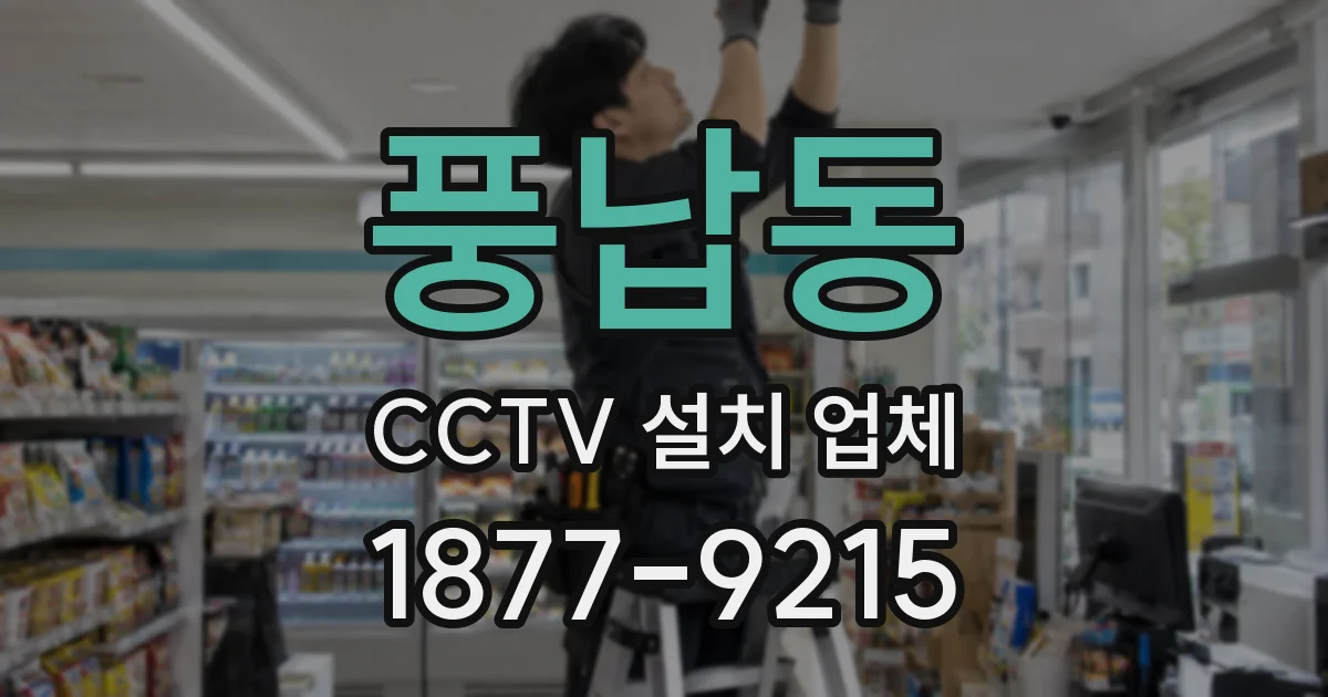 풍납동 CCTV 설치 업체