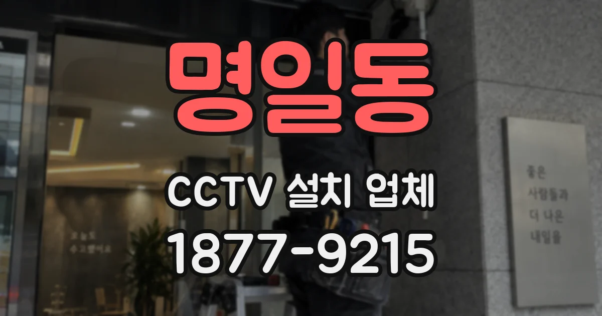 명일동 CCTV 설치 업체