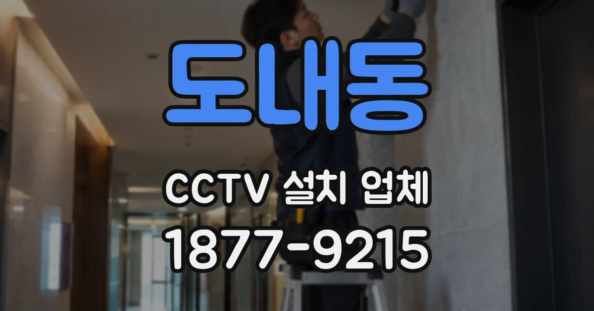 도내동 CCTV 설치 업체