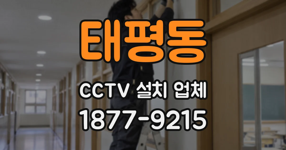 태평동 CCTV 설치 업체