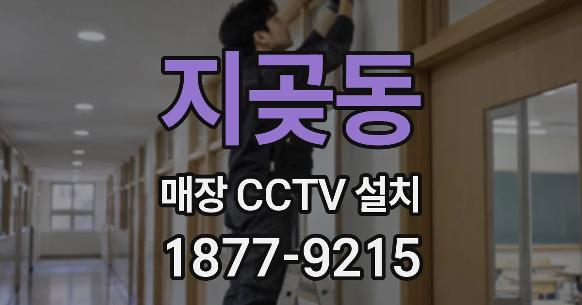 지곶동 매장 CCTV 설치