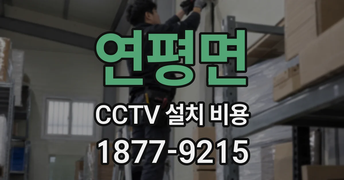 연평면 CCTV 설치 비용