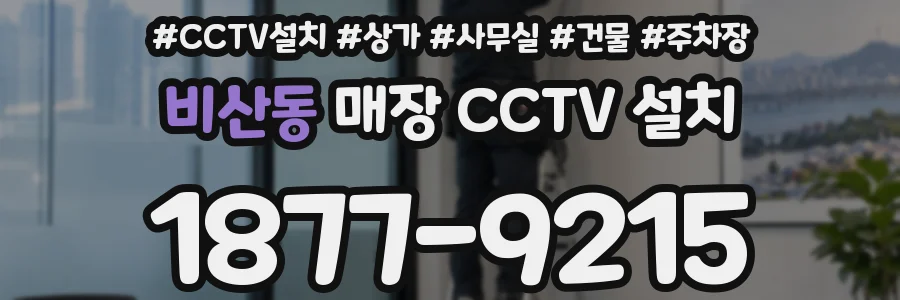 비산동 매장 CCTV 설치