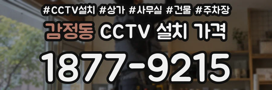감정동 CCTV 설치 가격