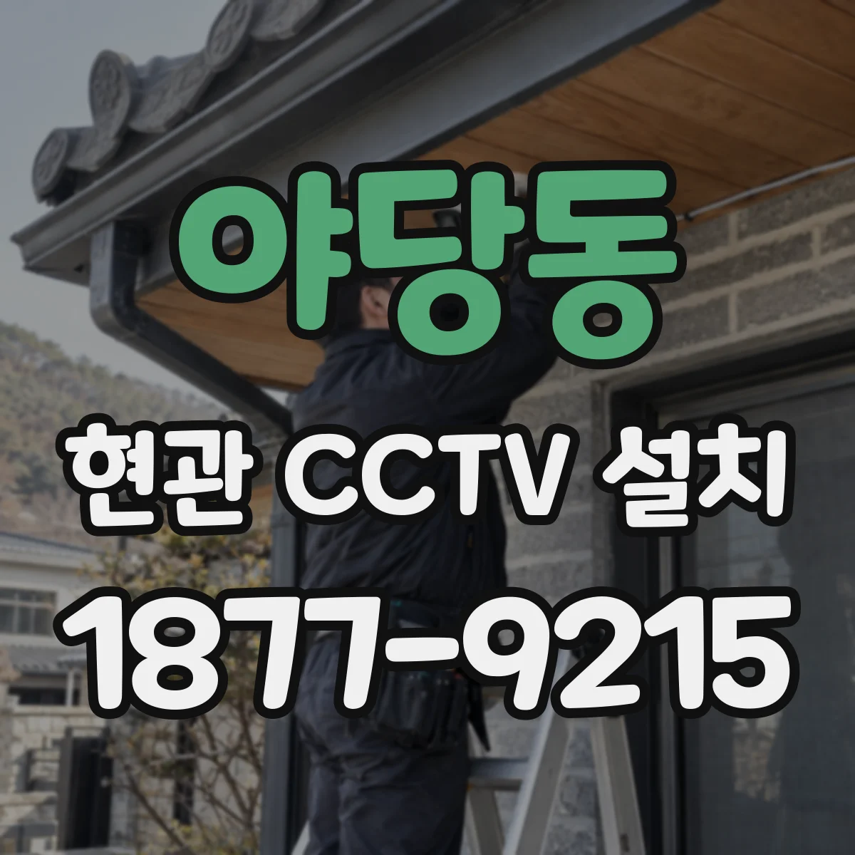 야당동 현관 CCTV 설치