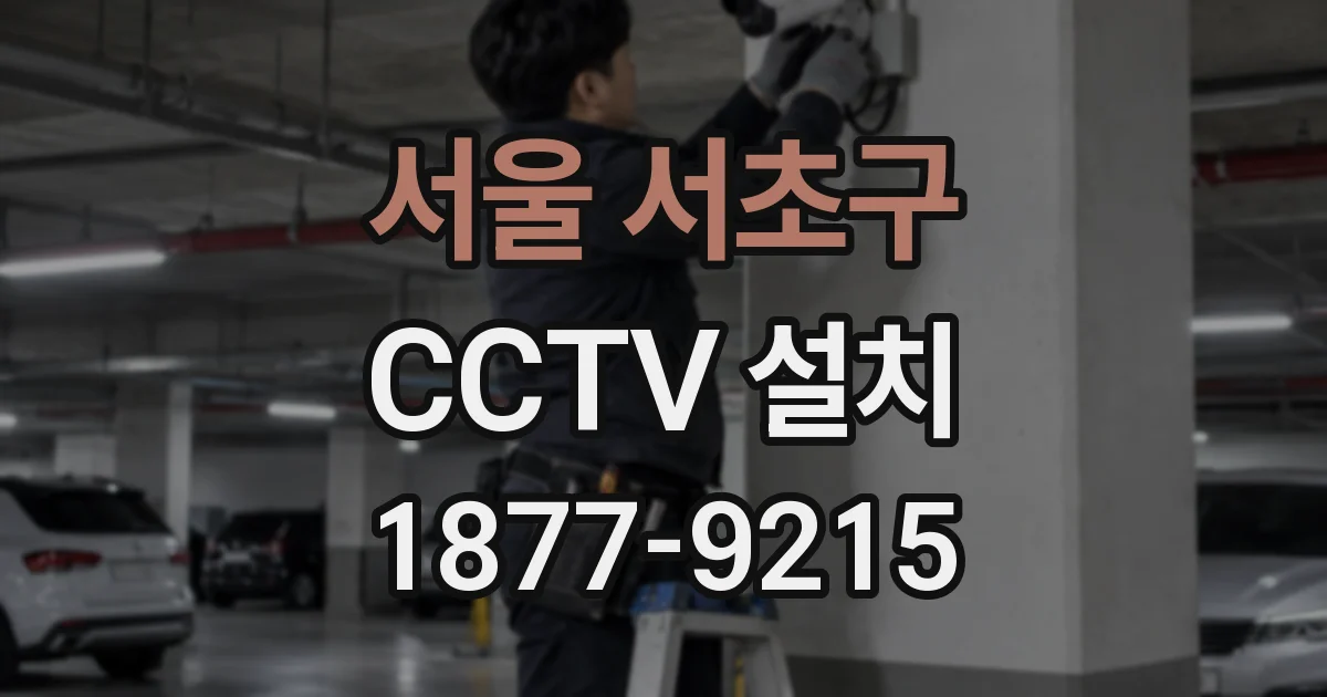 서울 서초구 CCTV 설치