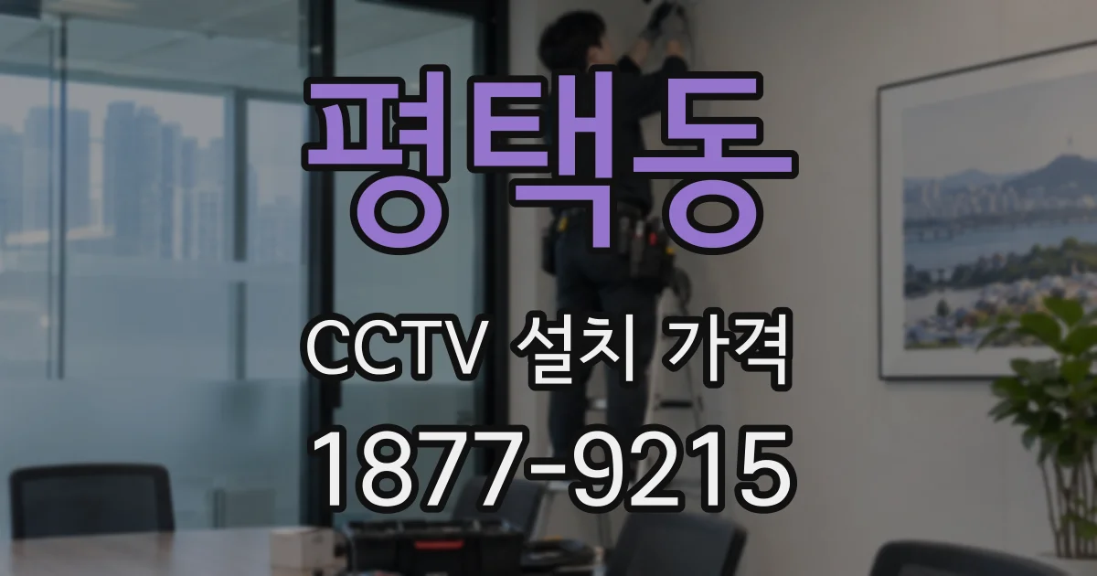 평택동 CCTV 설치 가격