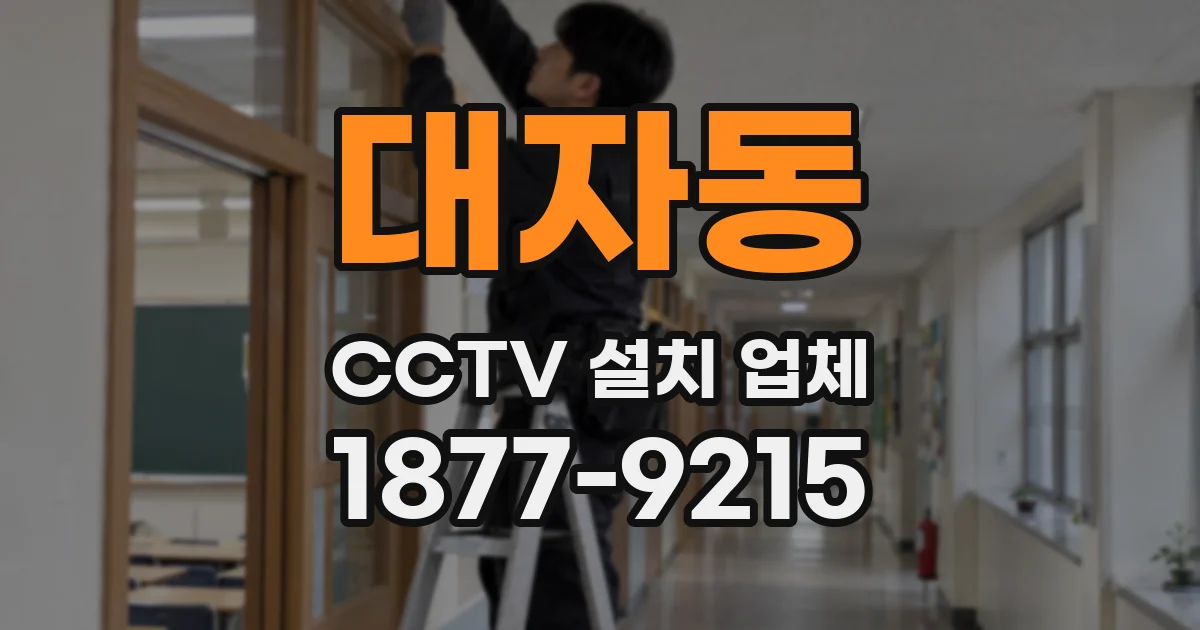 대자동 CCTV 설치 업체