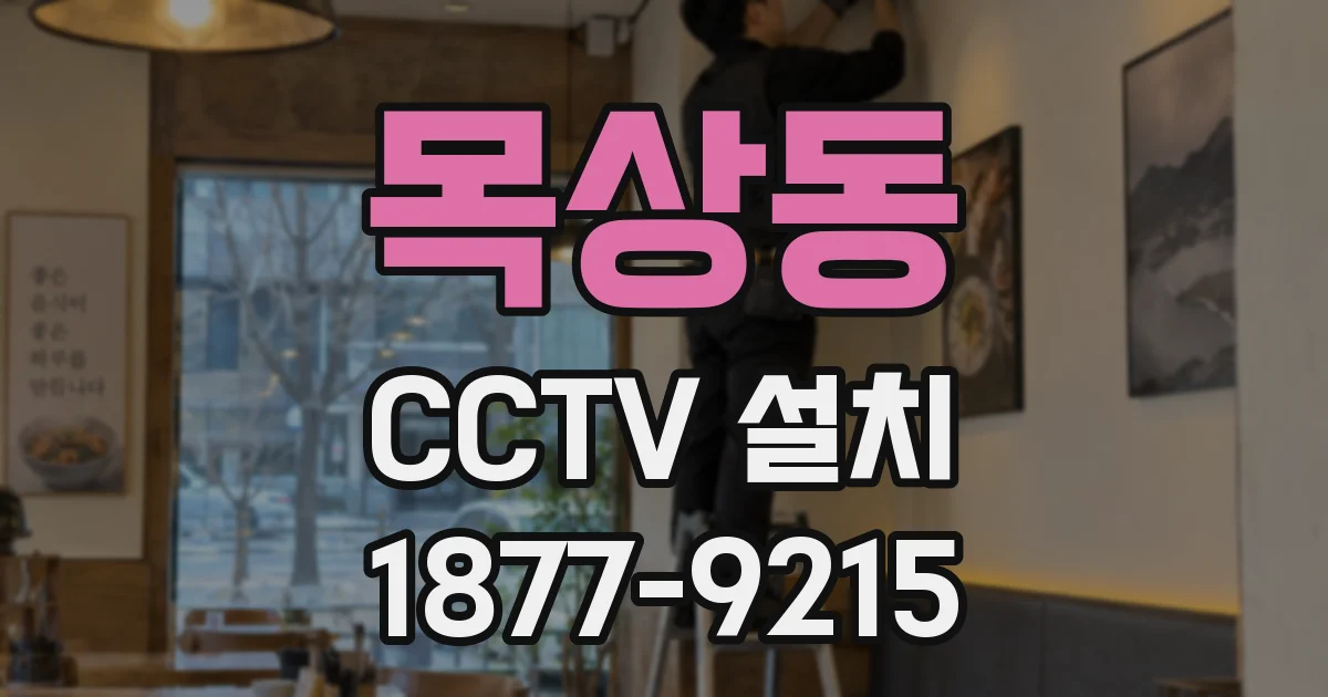 목상동 CCTV 설치