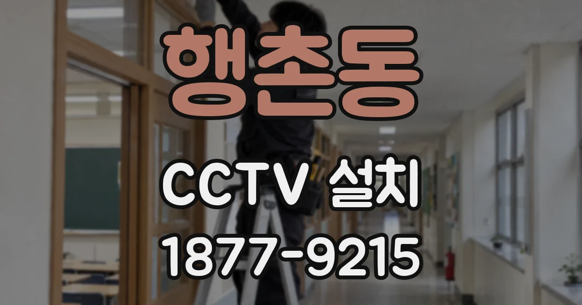행촌동 CCTV 설치