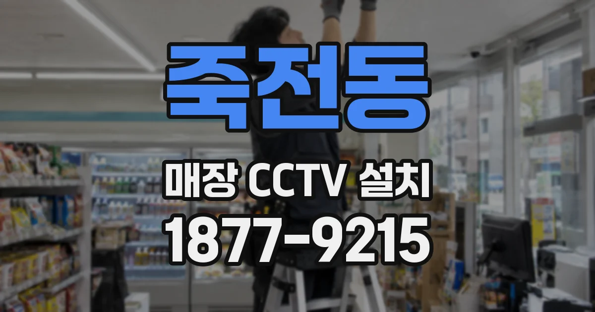 죽전동 매장 CCTV 설치