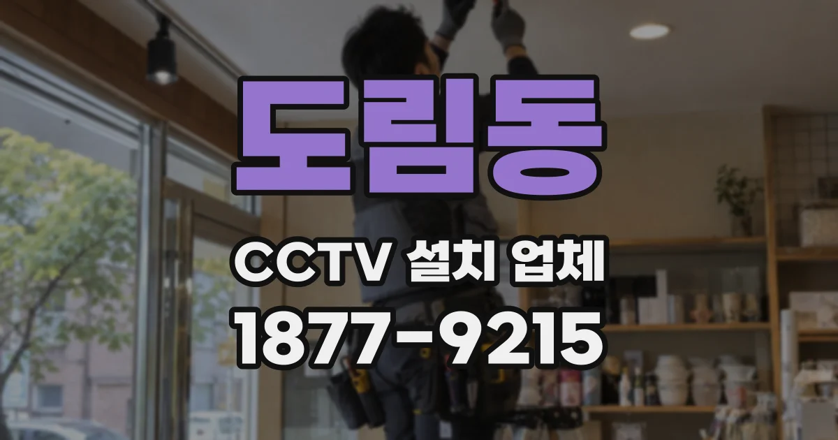 도림동 CCTV 설치 업체