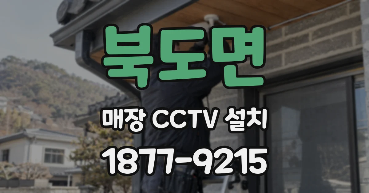 북도면 매장 CCTV 설치