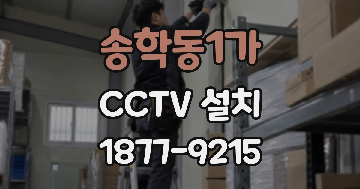 송학동1가 CCTV 설치