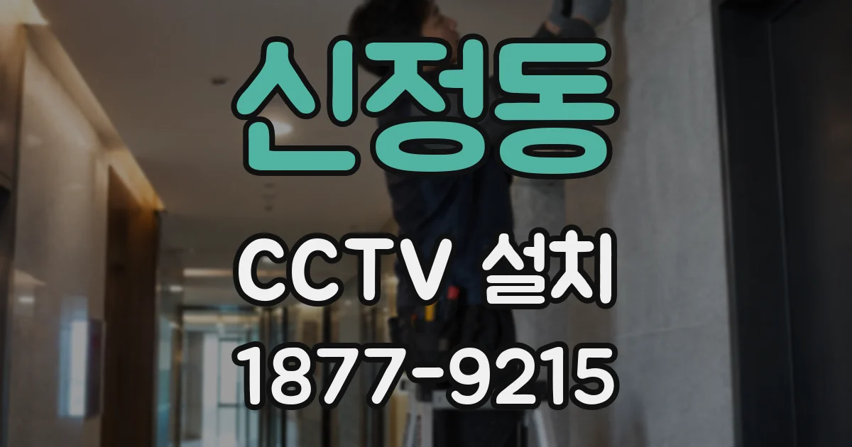 신정동 CCTV 설치