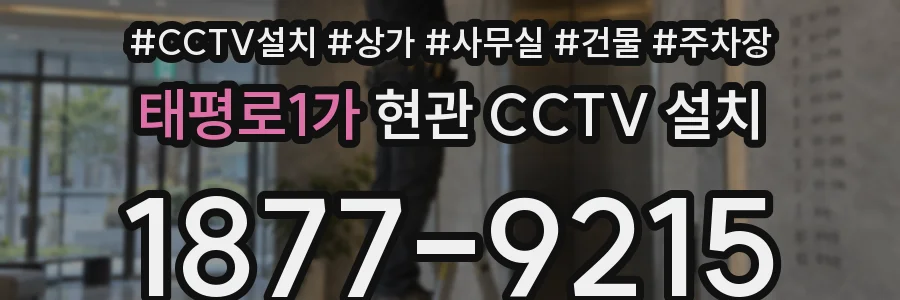 태평로1가 현관 CCTV 설치