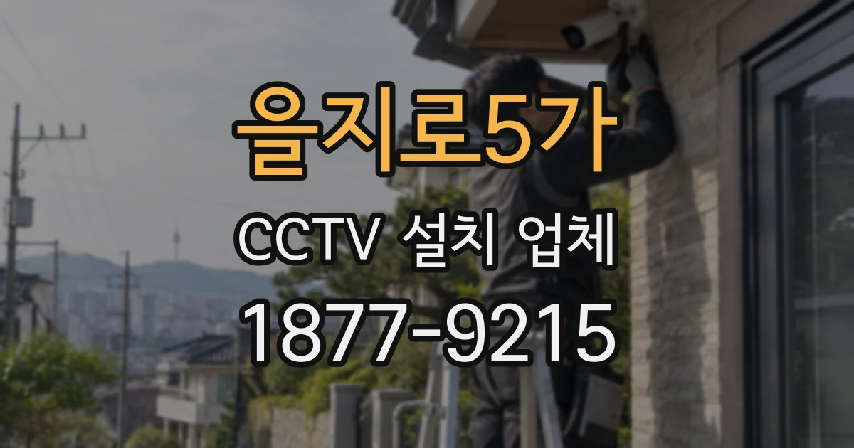 을지로5가 CCTV 설치 업체