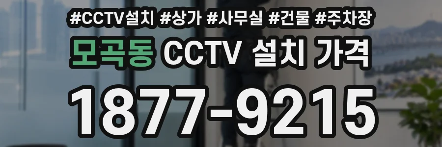 모곡동 CCTV 설치 가격