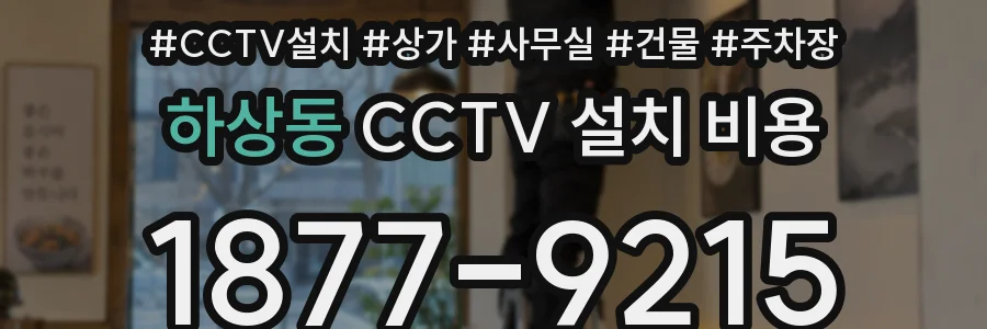 하상동 CCTV 설치 비용