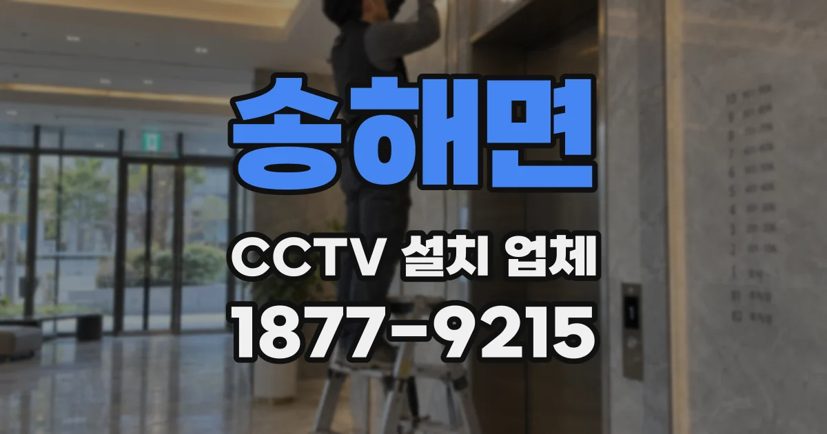 송해면 CCTV 설치 업체
