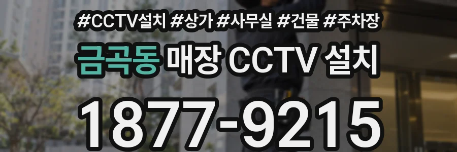금곡동 매장 CCTV 설치