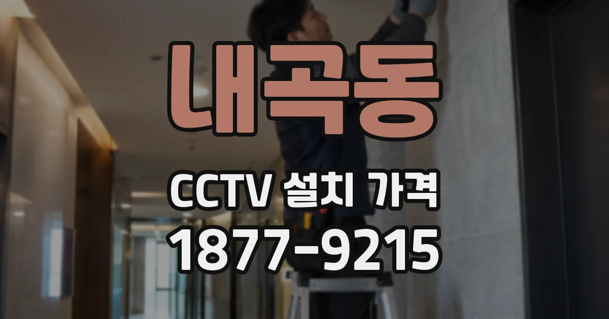 내곡동 CCTV 설치 가격