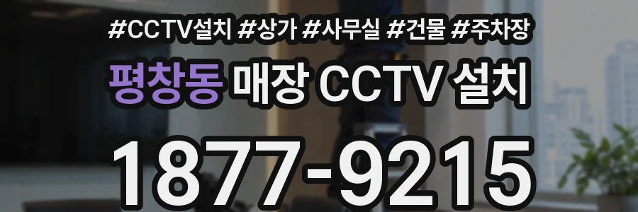 평창동 매장 CCTV 설치