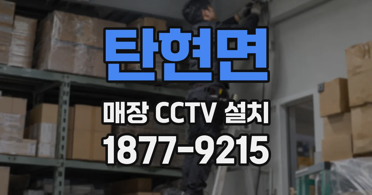 탄현면 매장 CCTV 설치