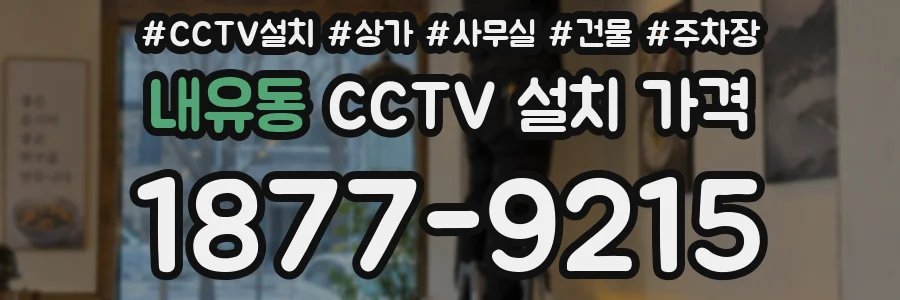 내유동 CCTV 설치 가격