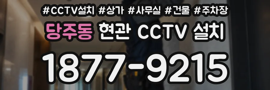 당주동 현관 CCTV 설치