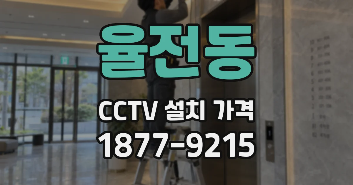 율전동 CCTV 설치 가격