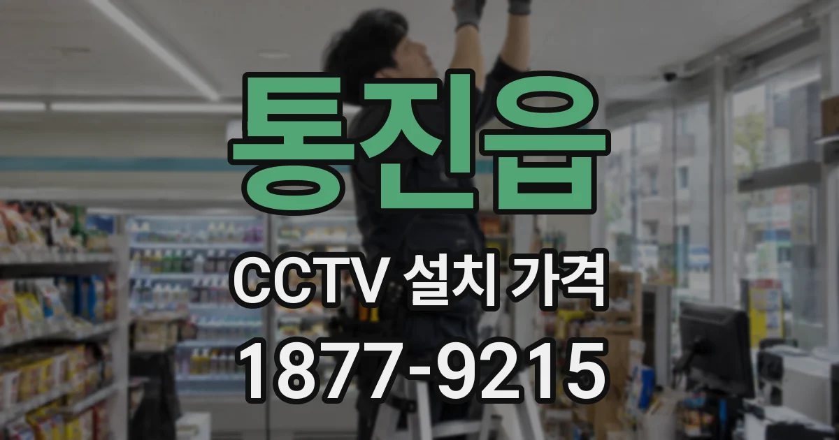 통진읍 CCTV 설치 가격