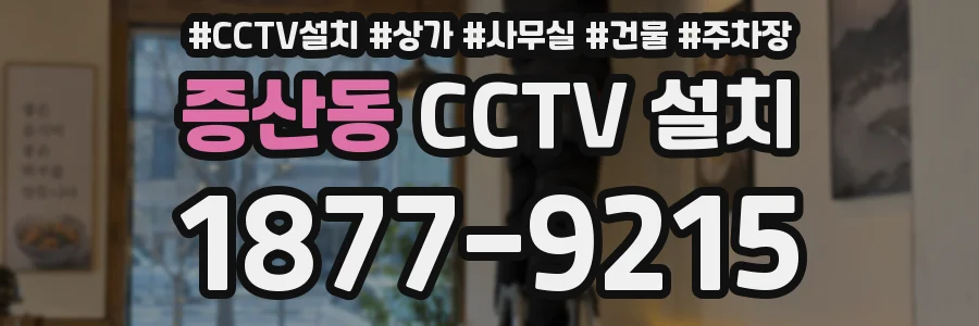 증산동 CCTV 설치