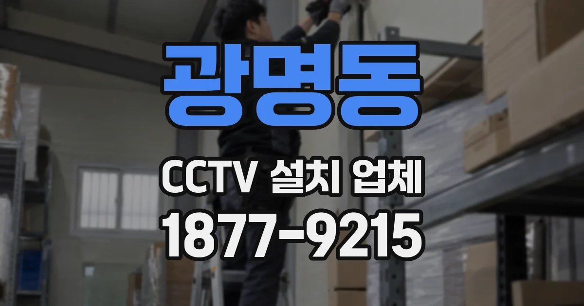 광명동 CCTV 설치 업체