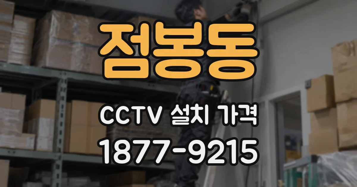 점봉동 CCTV 설치 가격