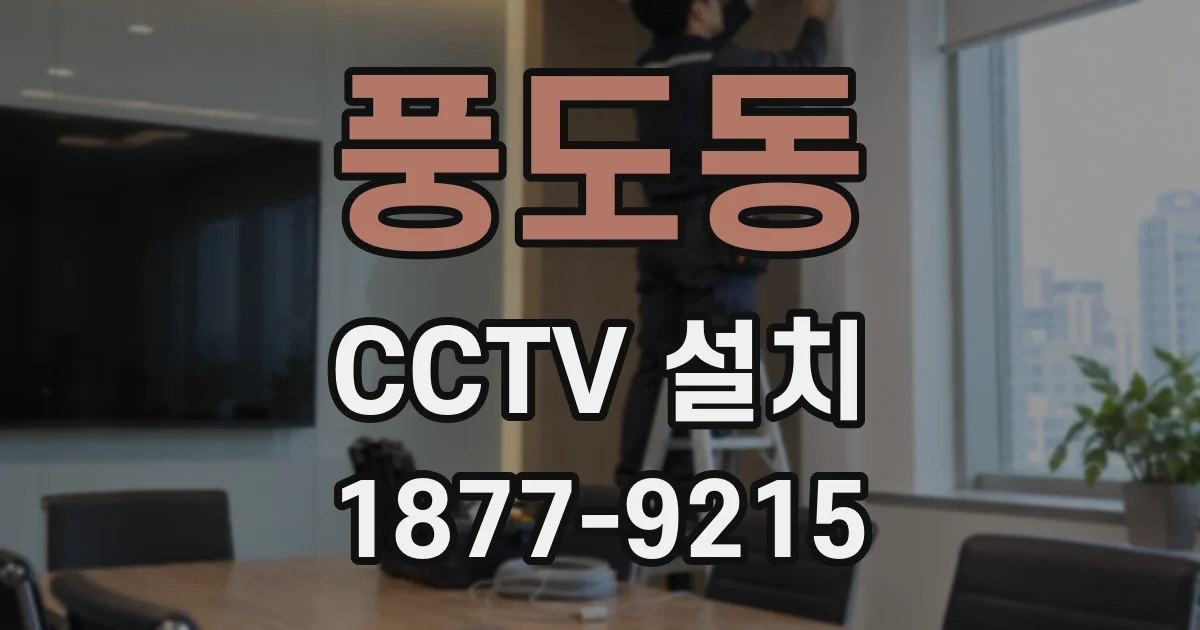 풍도동 CCTV 설치