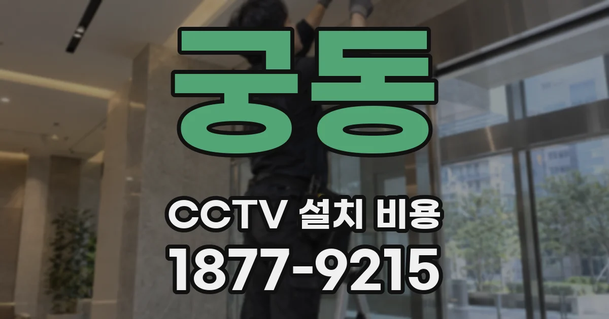궁동 CCTV 설치 비용