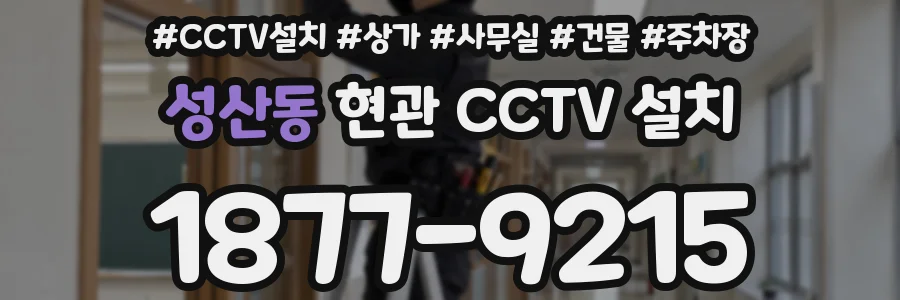 성산동 현관 CCTV 설치
