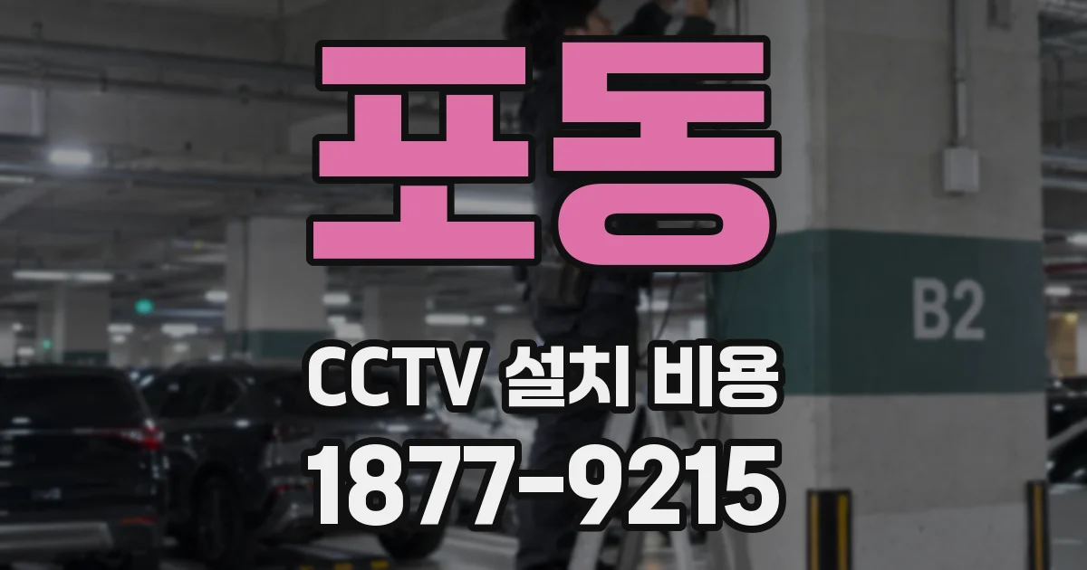 포동 CCTV 설치 비용