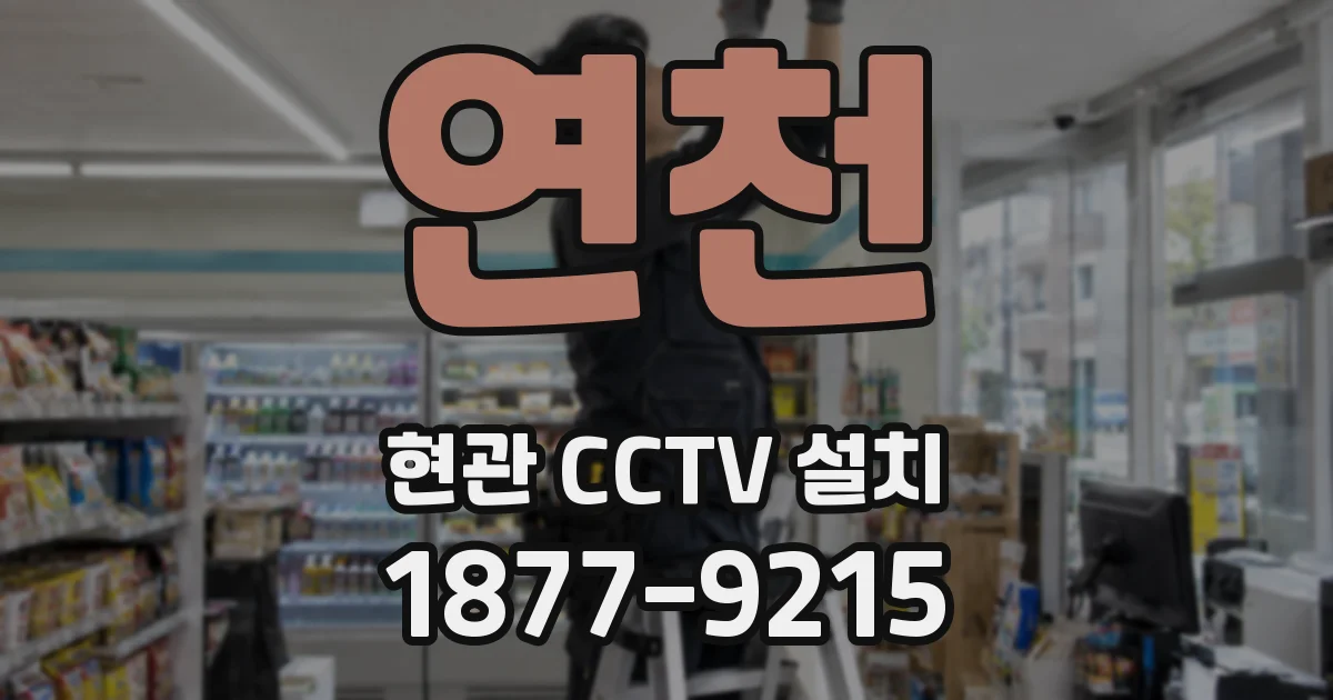 연천 현관 CCTV 설치