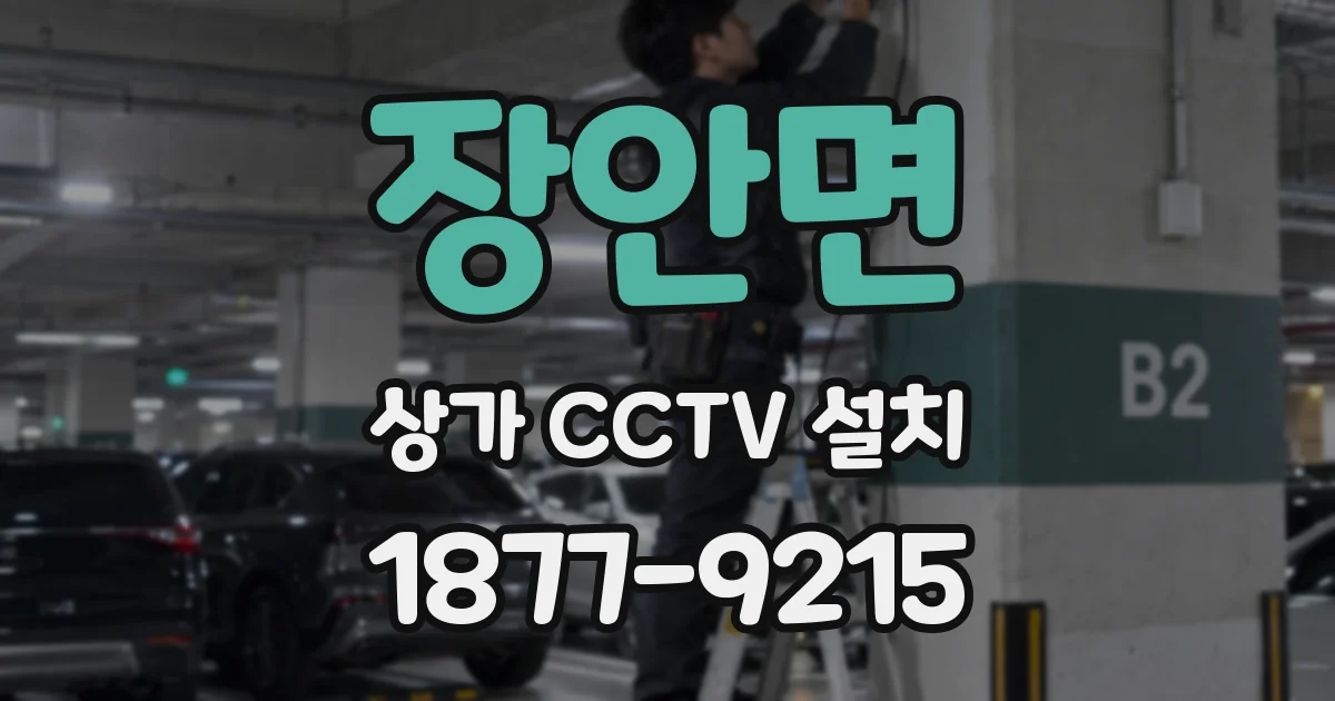 장안면 상가 CCTV 설치