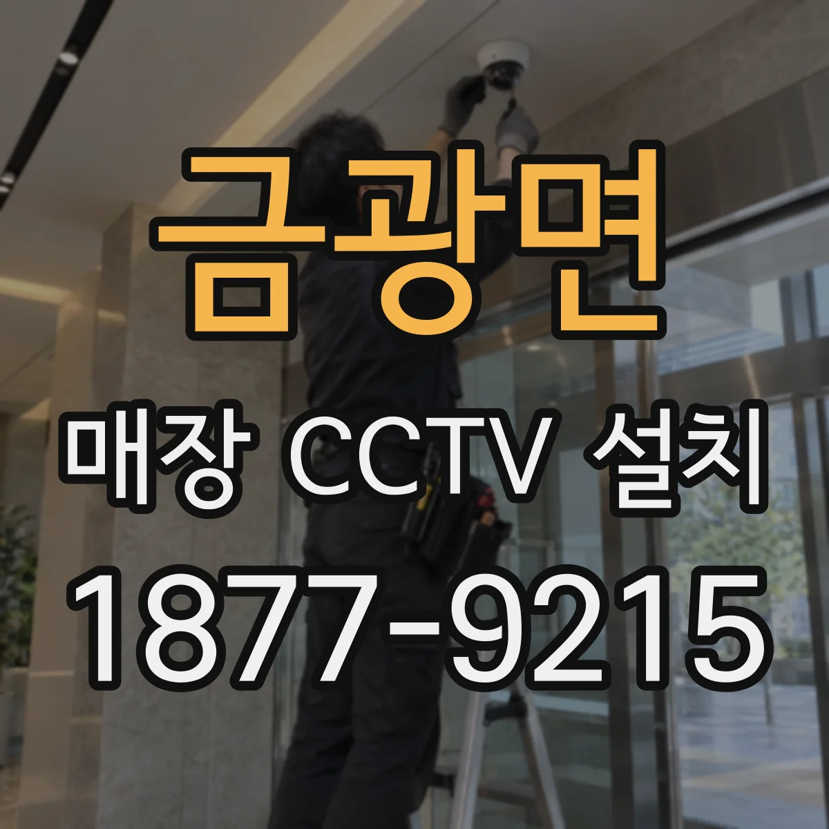 금광면 매장 CCTV 설치